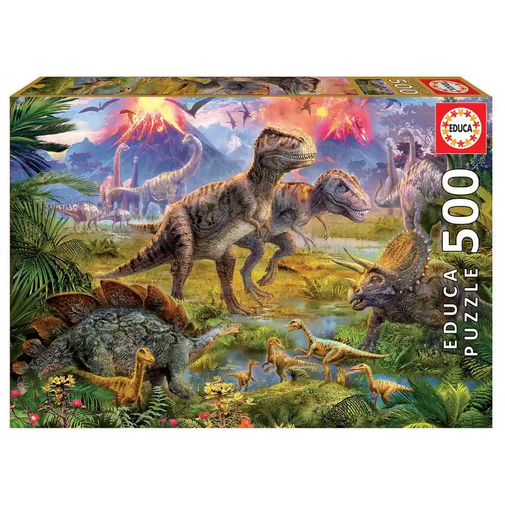 Educa Rompecabezas Encuentro de Dinosaurios