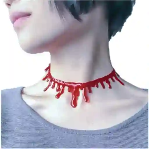 Collar Herida Silicona Halloween