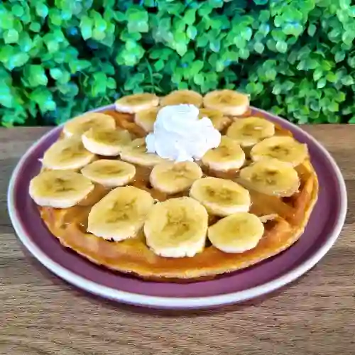 Waffle Manjar Plátano