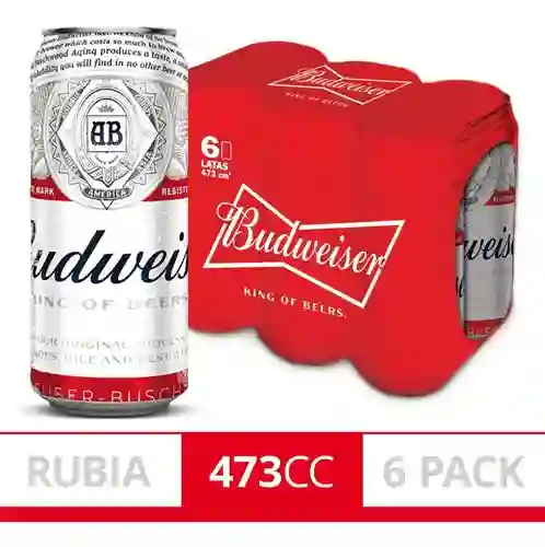 Budweiser Cerveza Rubia en Lata
