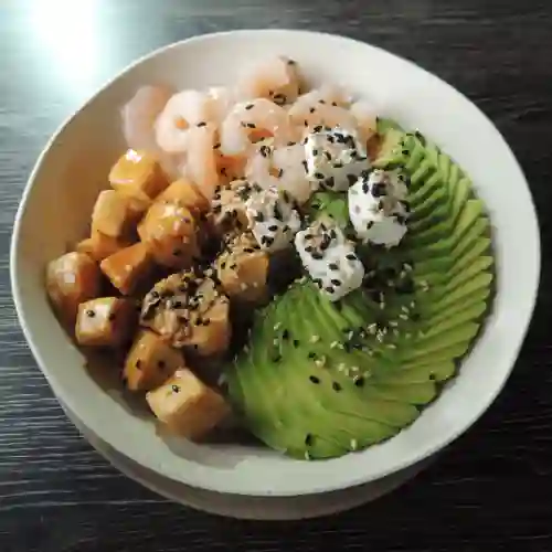 Gohan Camarón Tofu Teriyaki