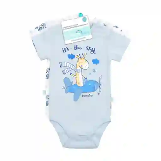 Body Manga Corta Bambino Niño - Jirafa - 3-6 Meses