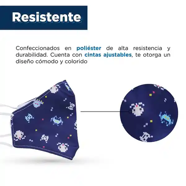 Cubrebocas Para Niños Estampado Miniso