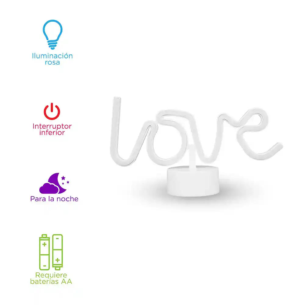 Miniso Letrero de Luz Neón Con Base Desmontable