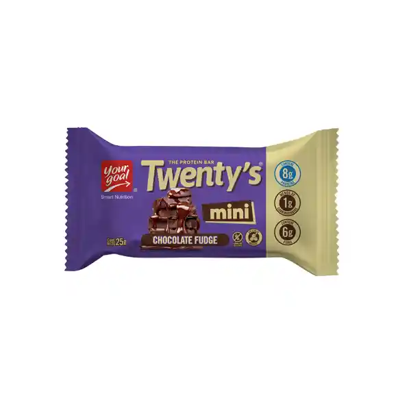 Twenty's Snack Barra Proteína Chocolate Fudge Mini