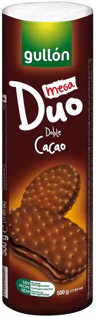 Gullon galletas mega duo doble cacao