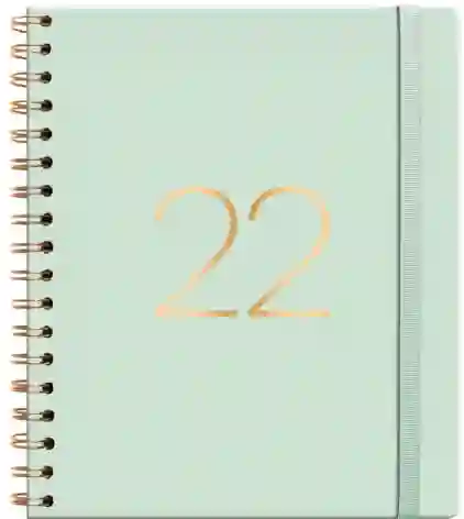 Agenda 2022 Pu Espiral Cuaderno Semanal Verde