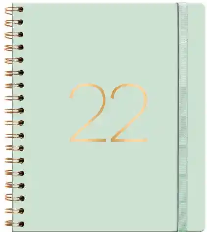 Agenda 2022 Pu Espiral Cuaderno Semanal Verde