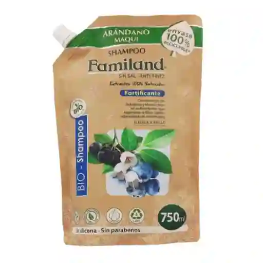 Familand Shampoo Arandano Maqui Bio Reciclable