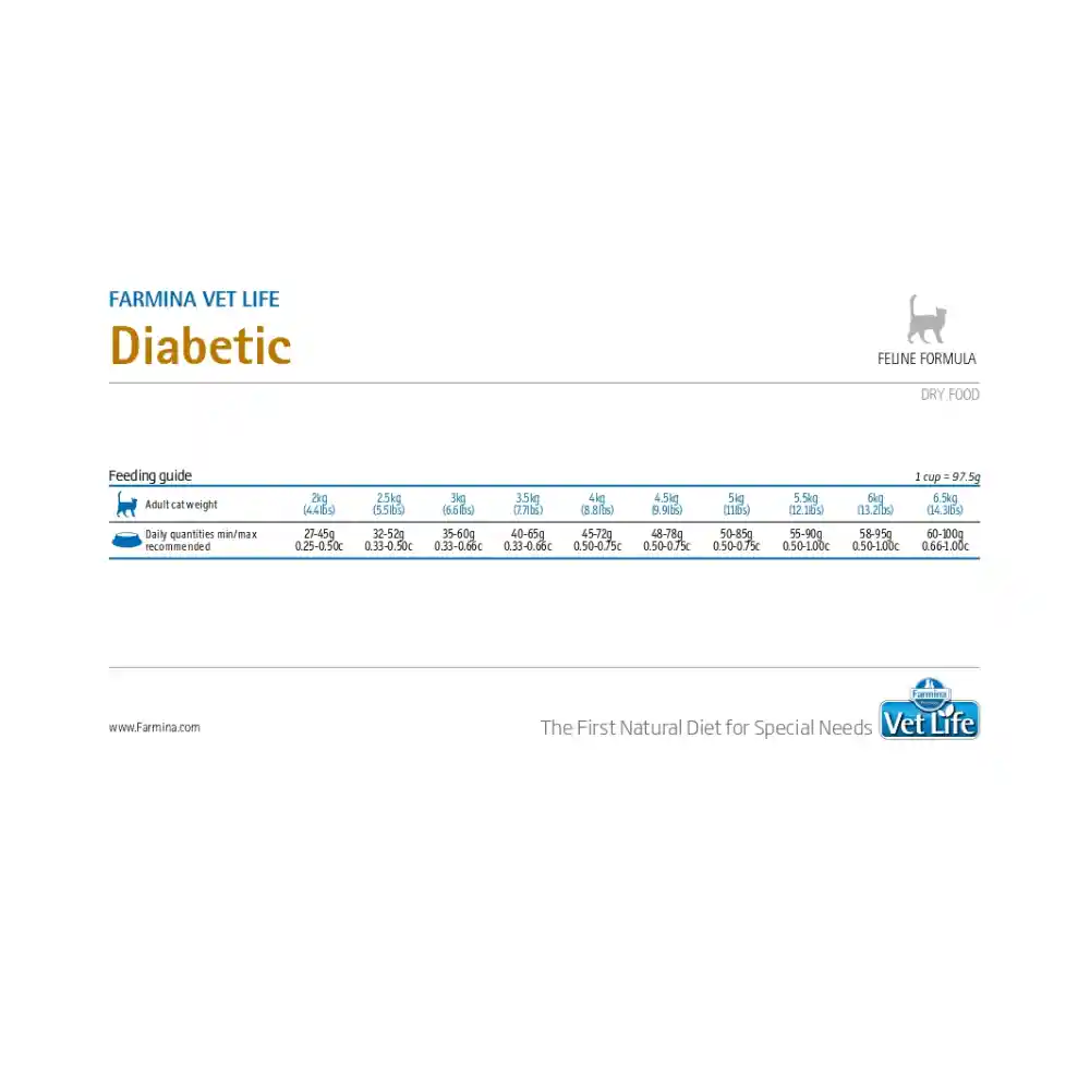 Vet Life Alimento para Gatos Fórmula Diabeticx