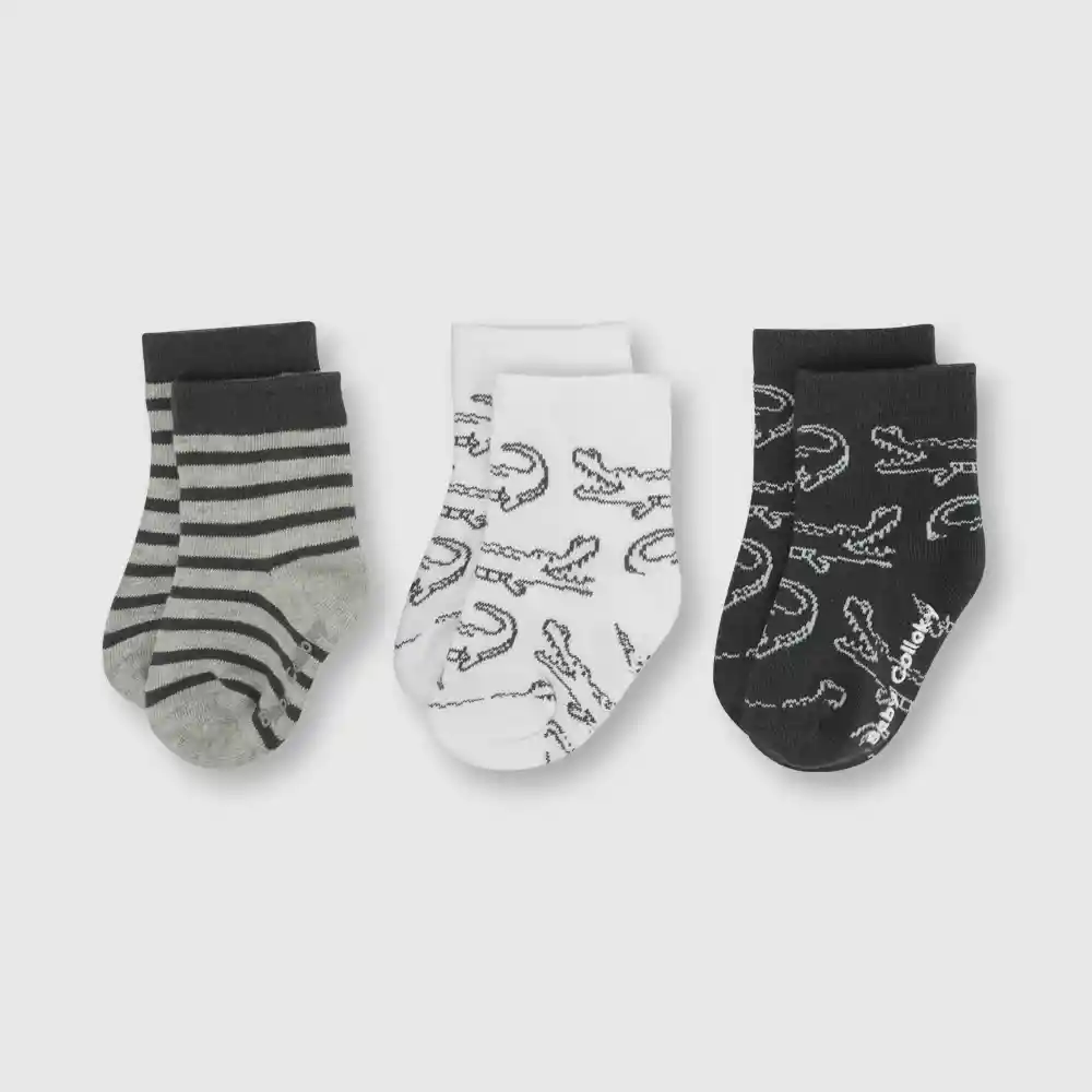Pack Calcetines Deportivo Cocodrilo Gris Talla 14/16