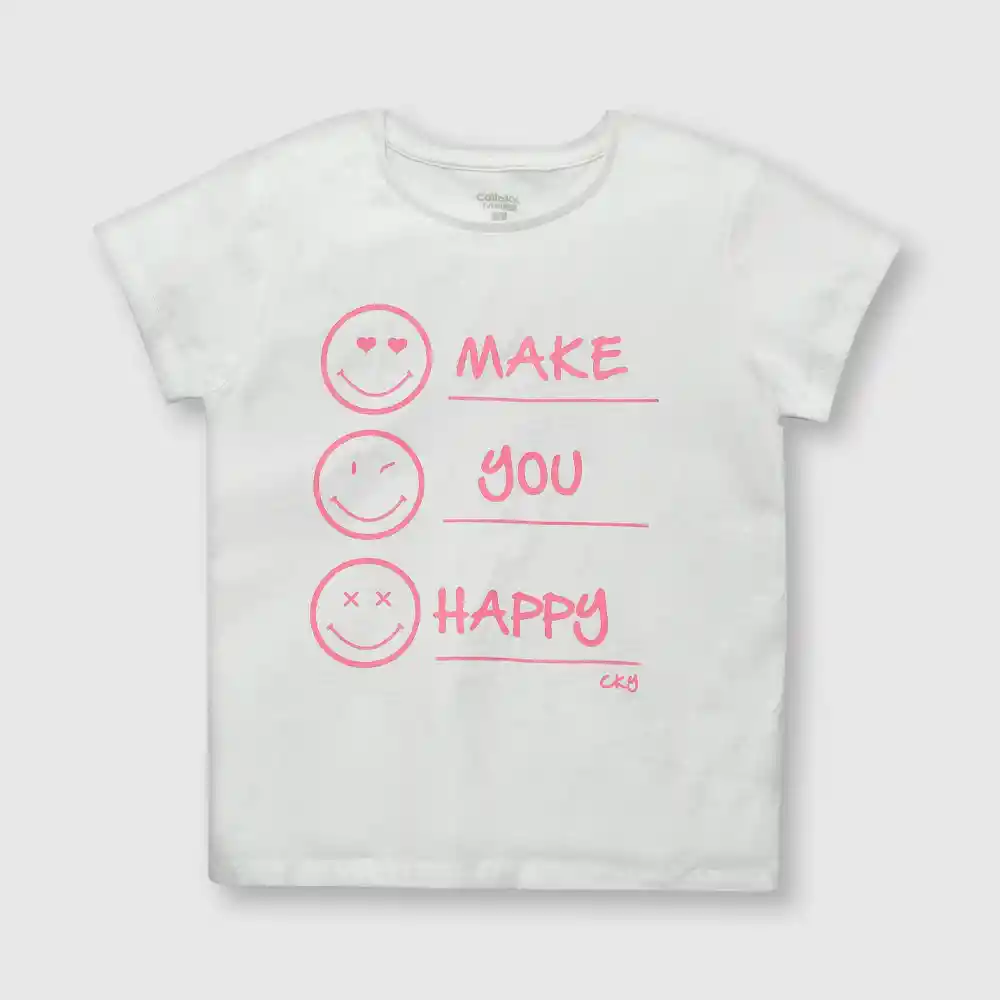 Polera De Niña Blanco Talla 12a