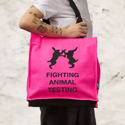Bolsa Fighting Animal Testing Fluoro Pink