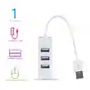 Adaptador USB de 4 Puertos Blanco Miniso