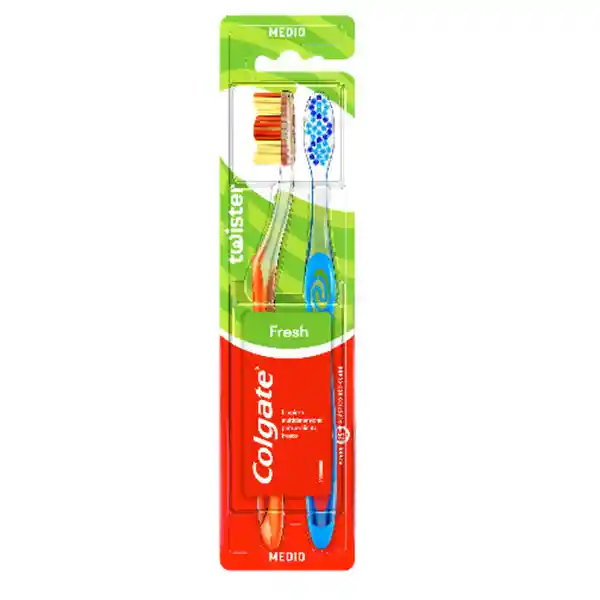 Cepillo de Dientes Colgate Twister Medio 2 Und