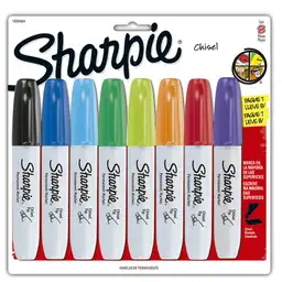 Sharpie Marcadores Permanentes Punta Chisel Colores Surtidos Bli