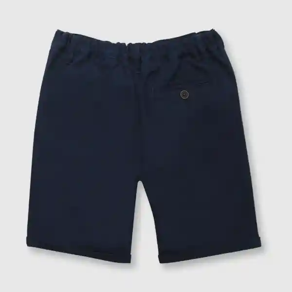 Bermuda Gabardina de Niño Navy Talla 6A Colloky