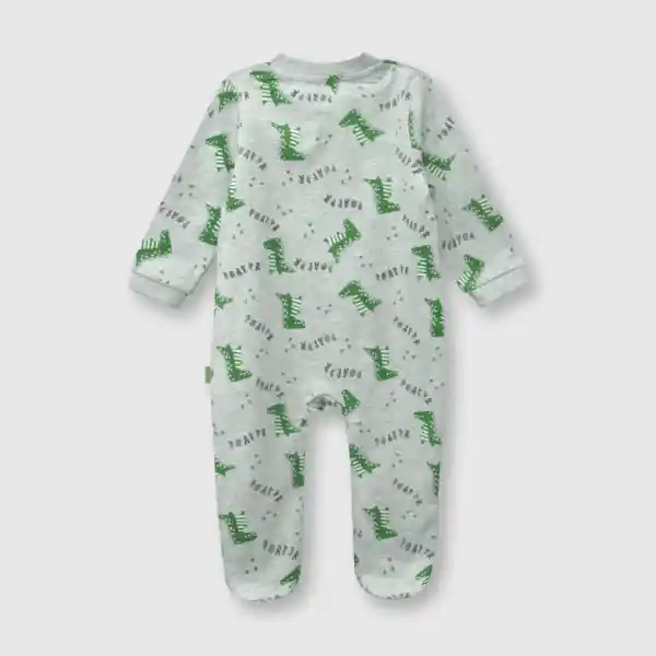 Pijama Entero de Bebé Niño Gris Melange Talla 12/18M Colloky