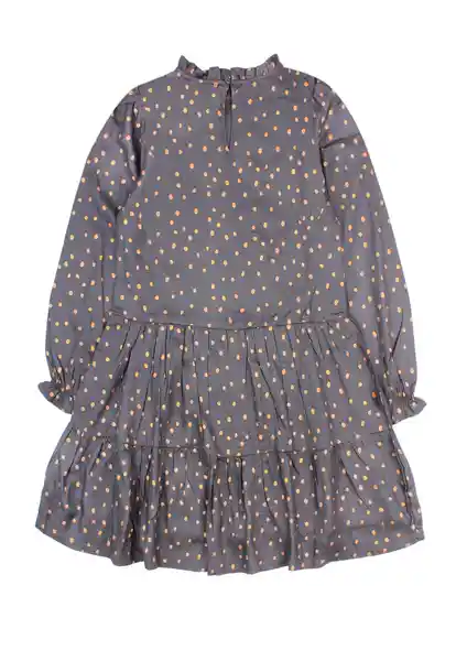 Vestido Junior Liberty 386 Niña Gris Talla 12 Años Ficcus