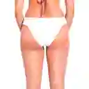 Bikini Calzón Con Drapeado Blanco Talla XL Samia