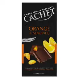 Cachet Chocolate Amargo Naranja/Almendra