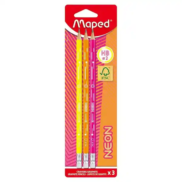 Maped Lápiz de Grafito Neón