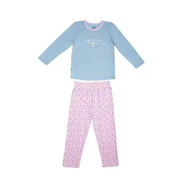 Pijama Niña Celeste Pillin 4 a