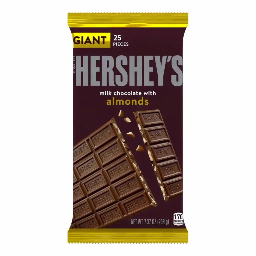 Hershey's Chocolate Barra Almendra Gigante