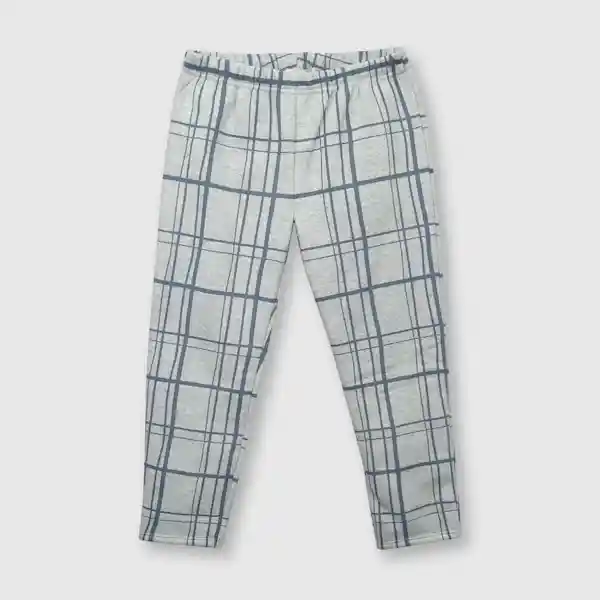 Pijama de Franela de Niño Gris Melange Talla 4A Colloky