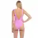 Traje de Baño Con Liso Morado Talla M Samia
