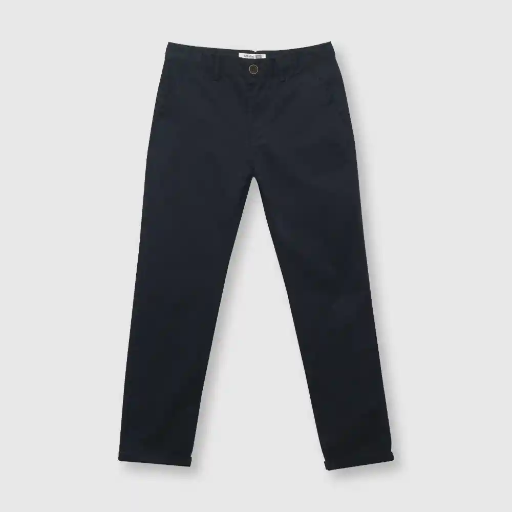 Pantalón Chino Clásico De Niño Azul Talla 10 Años