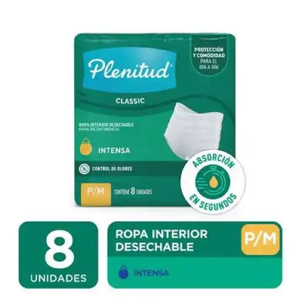 Plenitud Ropa Interior Desechable Intensa P/M