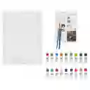 Set Bastidor Con Diseño y Pintura Acrílica 30 x 40 cm Casaideas