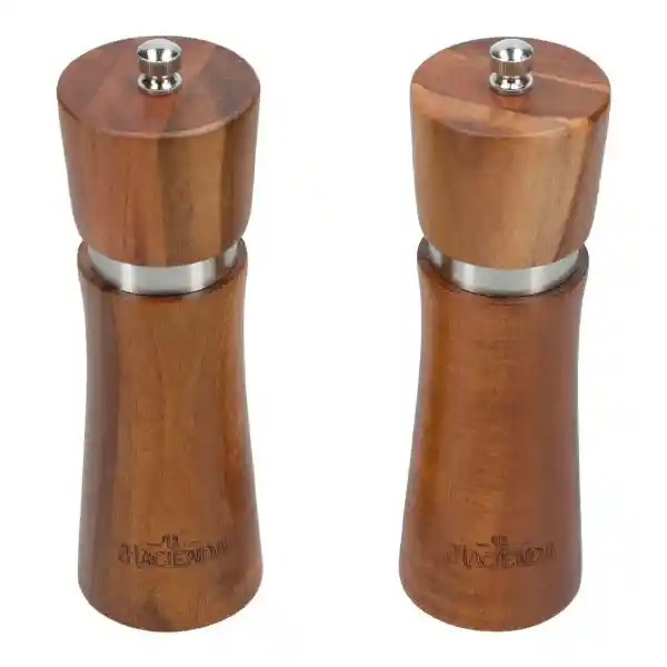 La Hacienda Set Pimientero + Salero Acacia