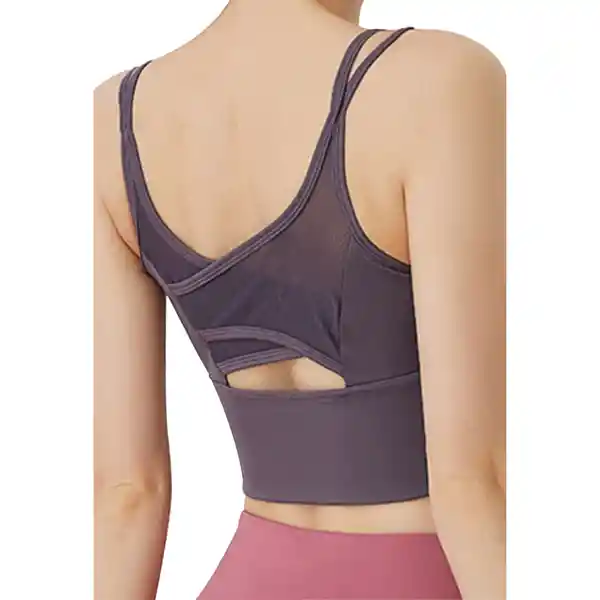 Peto Deportivo Con Transparencia Morado Talla S Samia