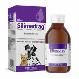Silimadrag Suplemento Nutricional para Perros y Gatos (25 mg/80 mg/80 mg)
