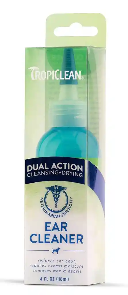 Tropiclean Limpiador Ótico Dual Action para Mascotas