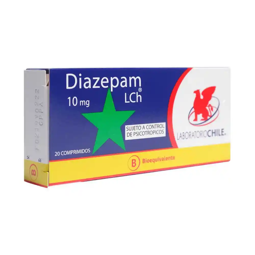 Laboratorio Chile Diazepam Ansiolítico (10 mg) Comprimidos