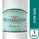Benedictino Agua Gasificada Premium Natural