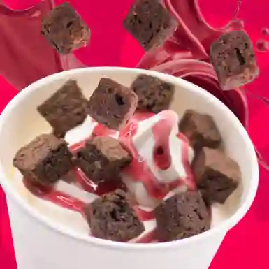 Helado de Brownie Frambuesa
