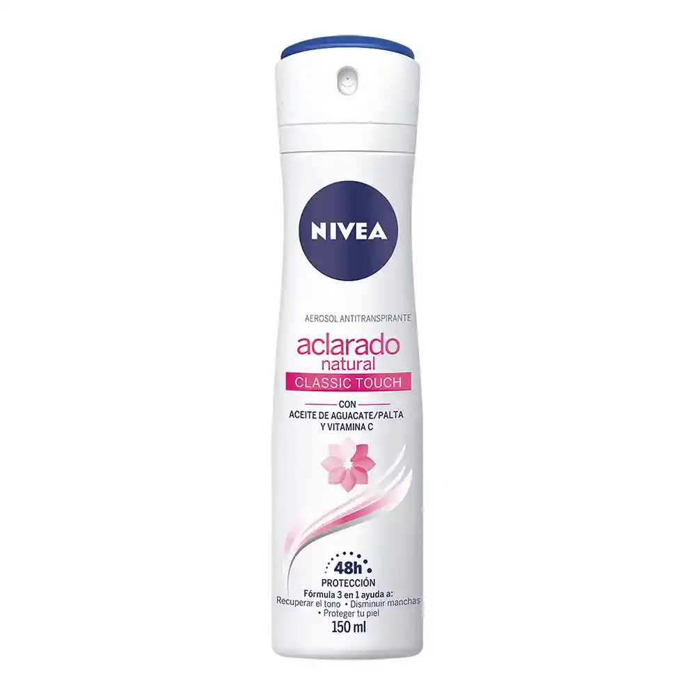 Nivea Desodorante Aclarado Natural Classic Touch en Spray