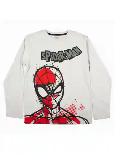 Spiderman 3 Polera Manga Larga Gris Talla 14 314009220 to I24