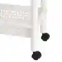 Mueble Angosto Plástico H65 Blanco Diseño 0001