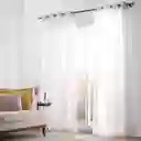 Set Cortina Velo Estampado Trama Ojetillos 140 x 240 Casaideas