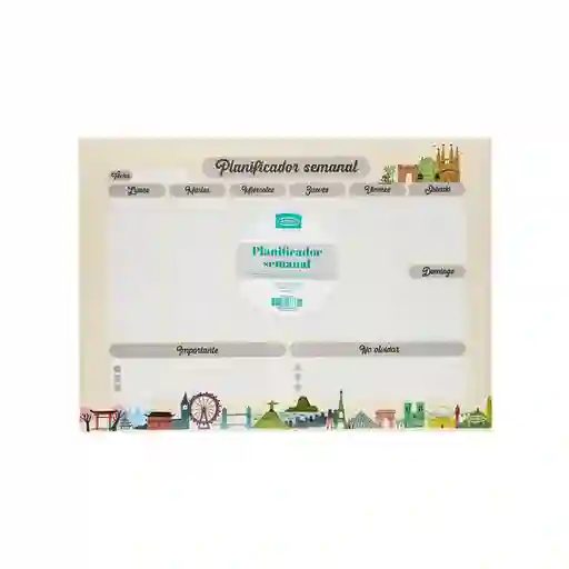 Artel Importado Planificador Semanal Cities