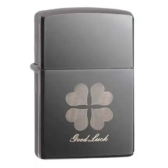 Zippo Encendedor Good Luck Design Trébol