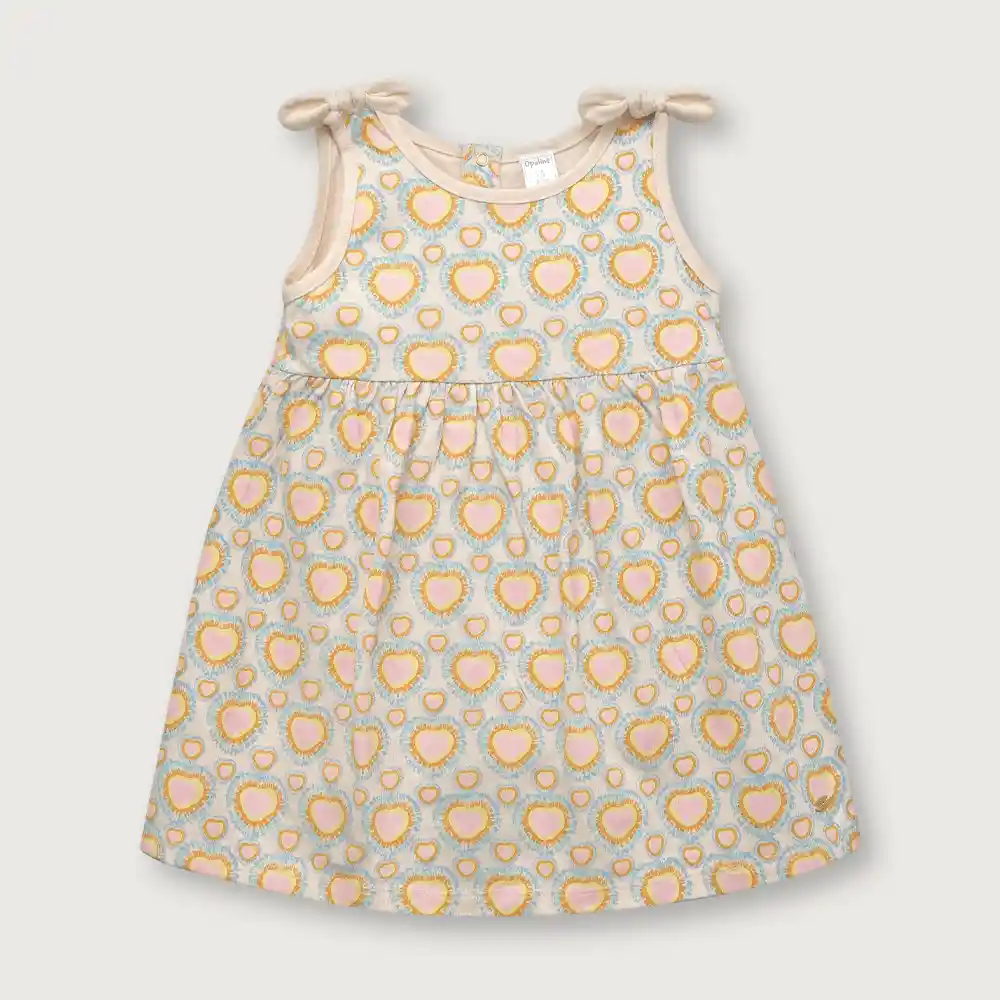 Vestido Sin Mangas De Niña Damasco Talla 4a