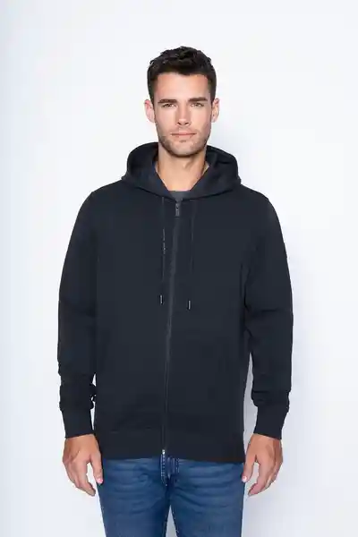 Polerón Hoodie Ñuble Scuba Negro Talla L Nimtu