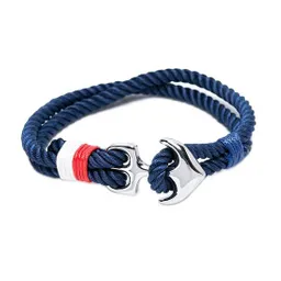 Pulsera de Ancla Cuerda Azul Náutica