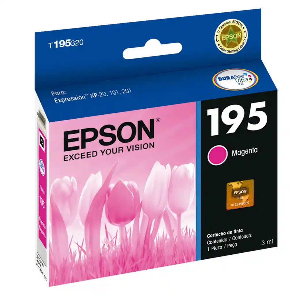 Epson Cartucho de Tinta T195 T195320 AL Expression Magenta